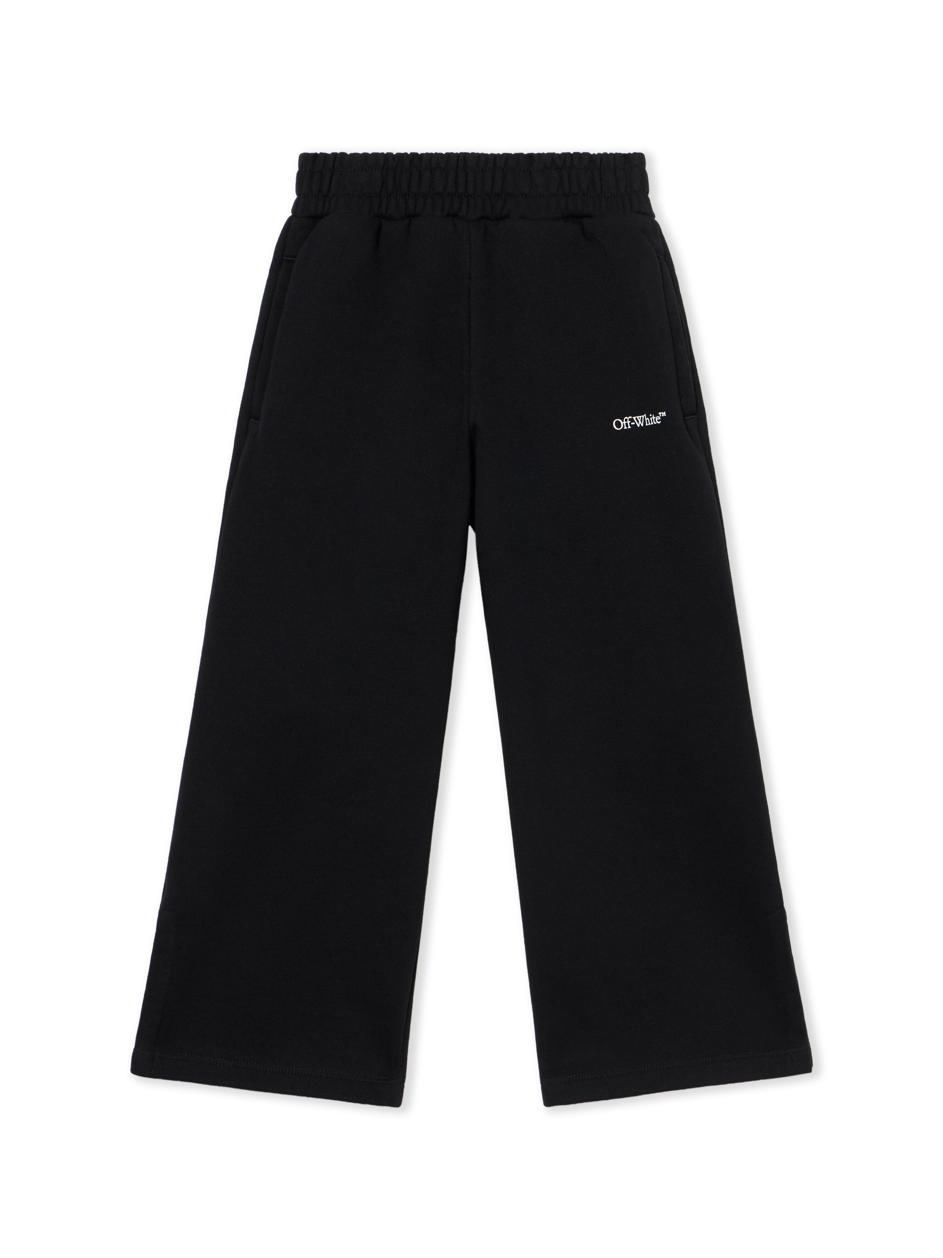 OFF WHITE Bookish Wide Sweatpants BLACK - WHITE OGCH00AF25FLE001