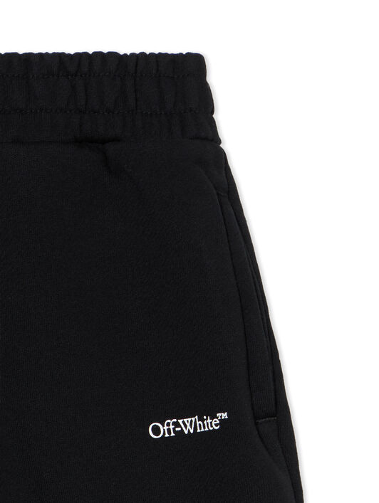 OFF WHITE Bookish Wide Sweatpants BLACK - WHITE OGCH00AF25FLE001