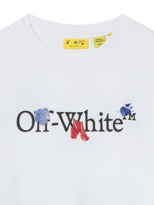 Paint Splash Short Sleeve T-Shirt OFF WHITE Paint Splash Short Sleeve T-Shirt WHITE 44GAA001F26J00C