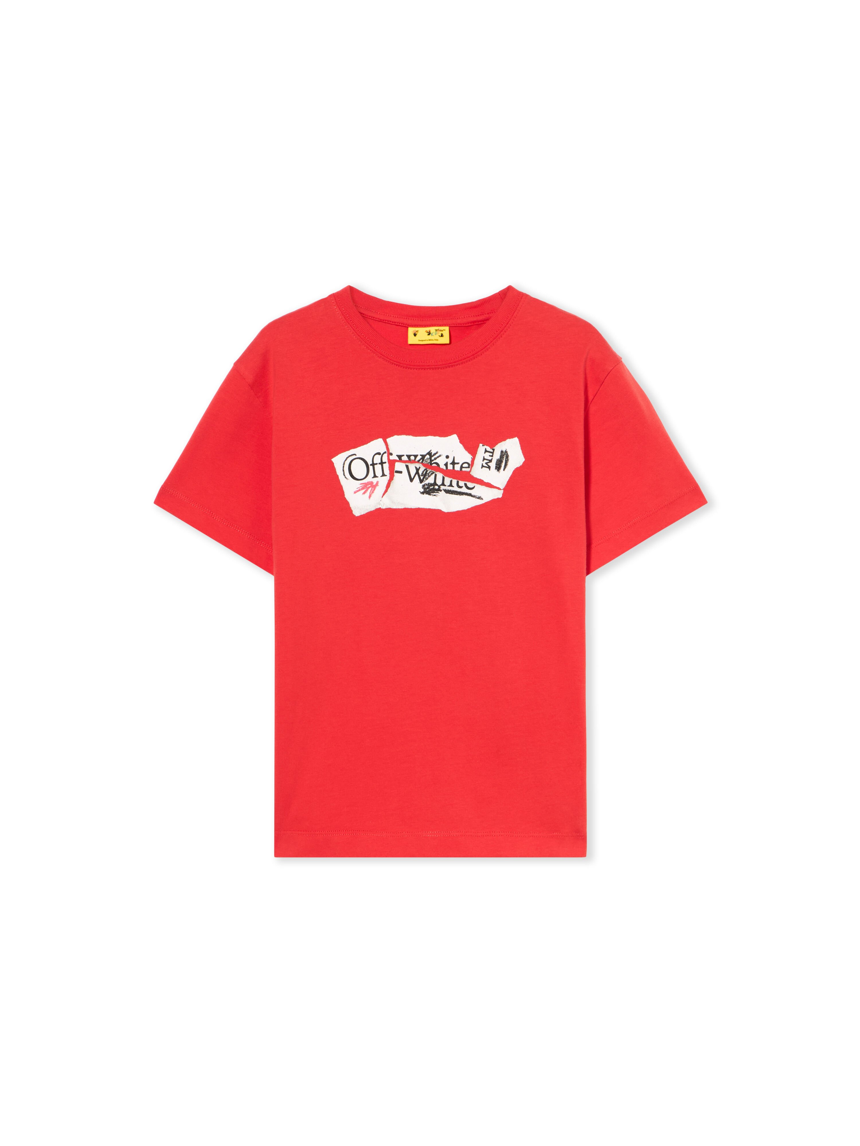 OFF WHITE Arrow Collage T-Shirt RED - WHITE OBAA002F25JER004