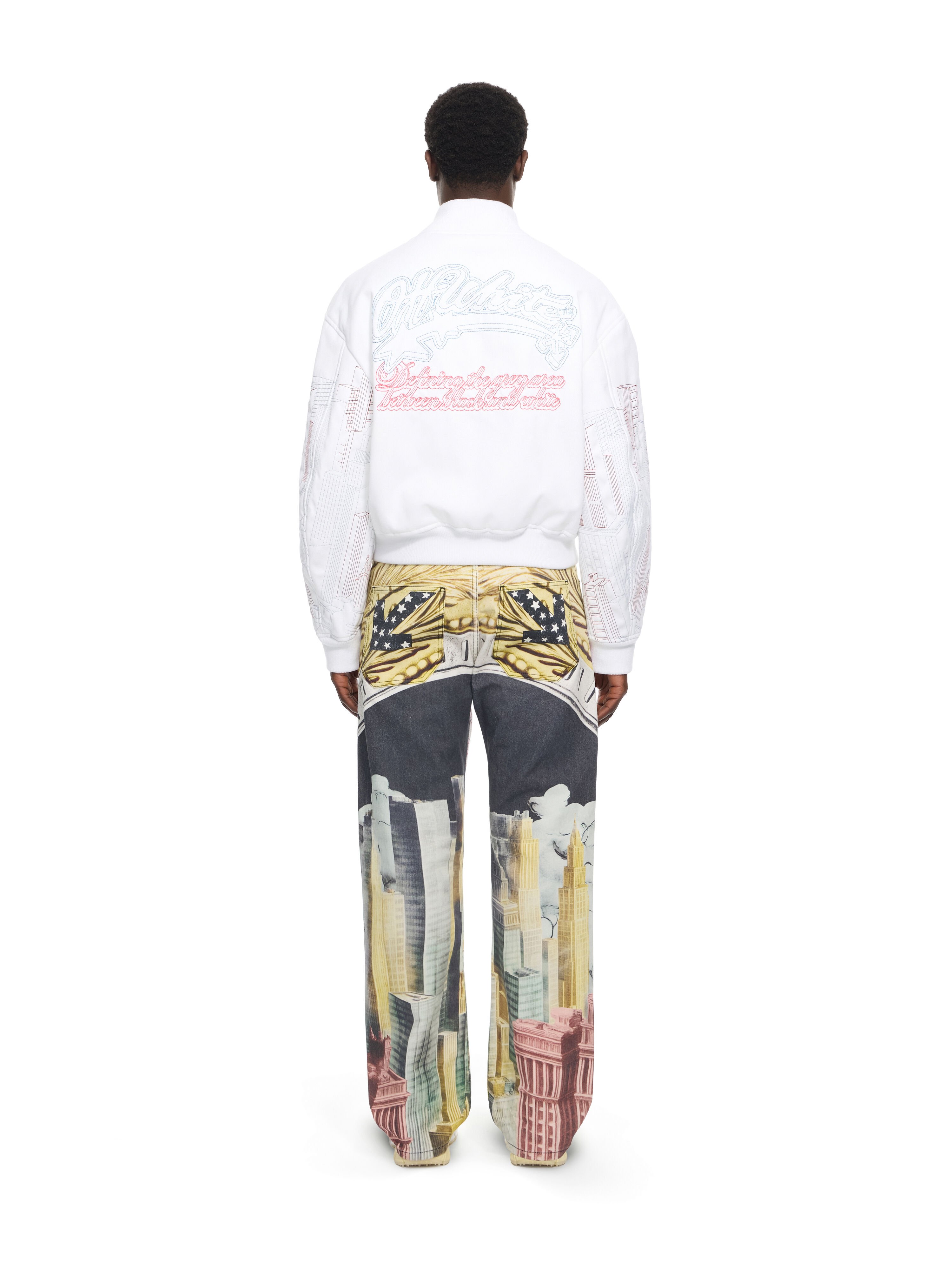 OFF WHITE All-over Moneyworld Slim Relax Jeans MULTICOLOR 44MYA18JZ26D001