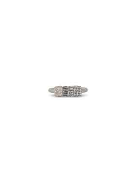 OFF WHITE Anello Con Motivo Mini Dice ARGENTO OMOC07CS25MET001