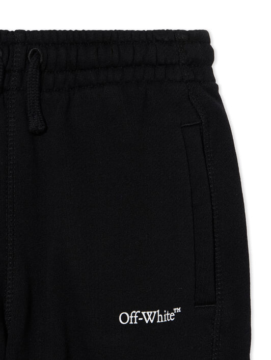 OFF WHITE Bookish Diagonal Logo Sweatpants BLACK - WHITE OBCH001F25FLE004