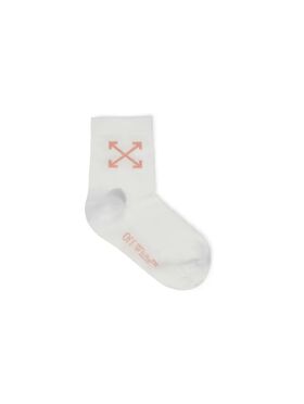 OFF WHITE Arrow Mittelhohe Socken WEISS OGRA004S25KNI001
