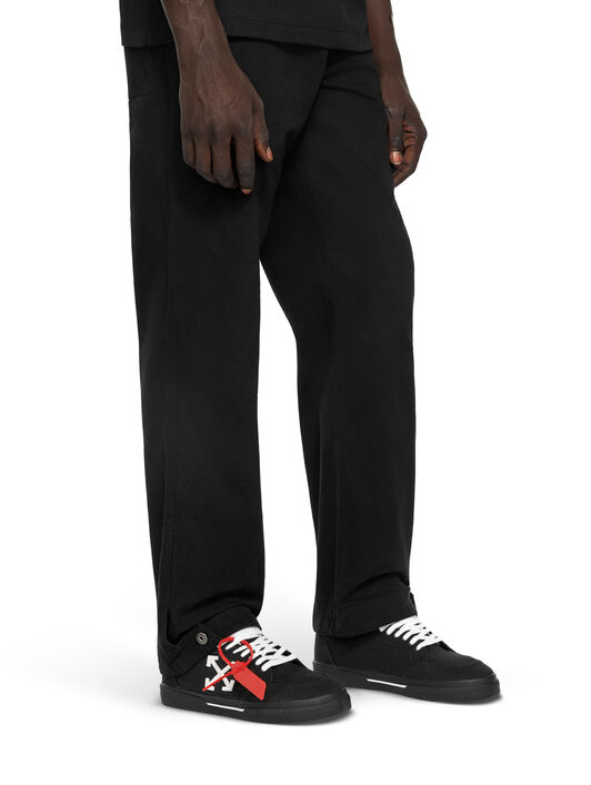 OFF WHITE Vulcanized Low Sneakers BLACK/WHITE OMIA293C99FAB003