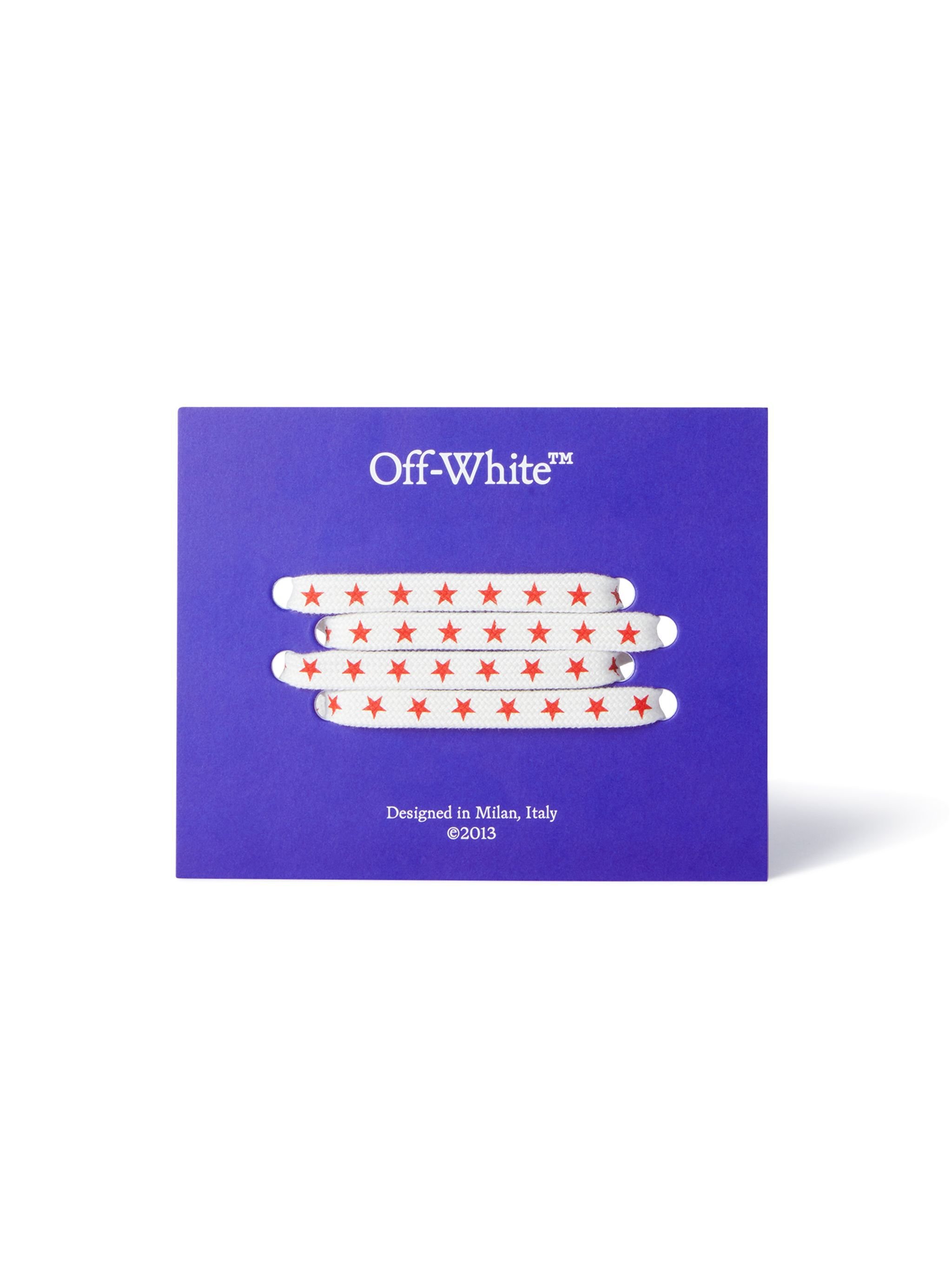 OFF WHITE White/Red Star Laces WHITE OMZJ001T25MAT001