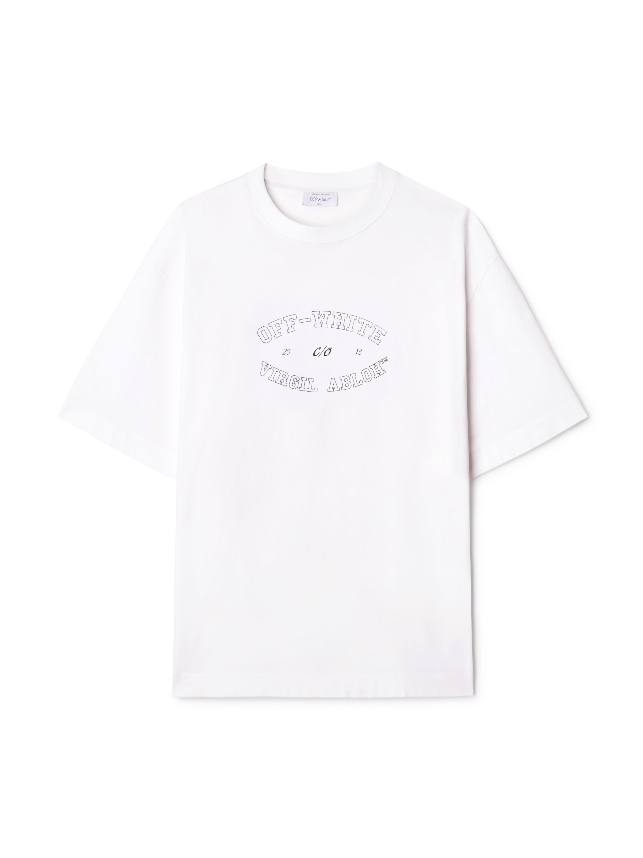 OFF WHITE College Skate S/S Tee WHITE OMAA120F24JER00M