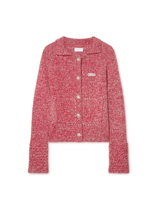 Blend Knit Jkt OFF WHITE Blend Knit Jkt RED OWHB04BW24KNI001