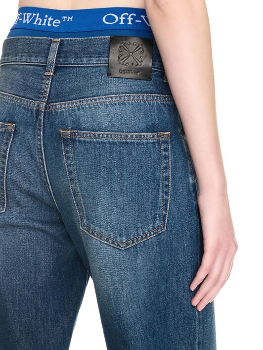 WEITE CARGO-DENIM-HOSE OFF WHITE WEITE CARGO-DENIM-HOSE BLAU OWYB019F24DEN001
