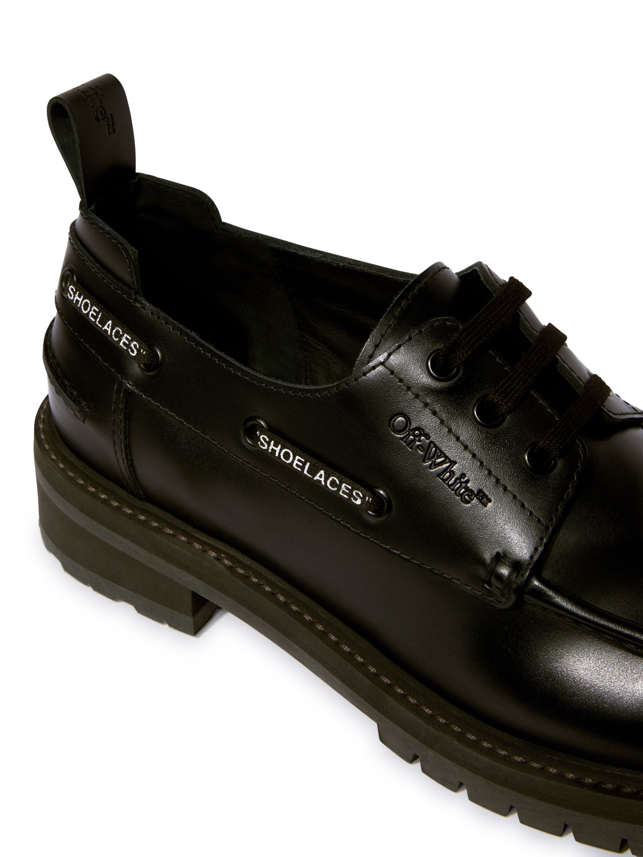 OFF WHITE Black San Diego Loafers BLACK OMIG00BC99LEA001