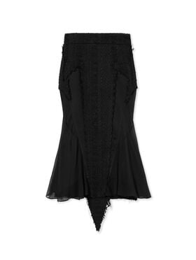 OFF WHITE Tweed Star Skirt BLACK - NO COLOR OWCW00XW25FAB002