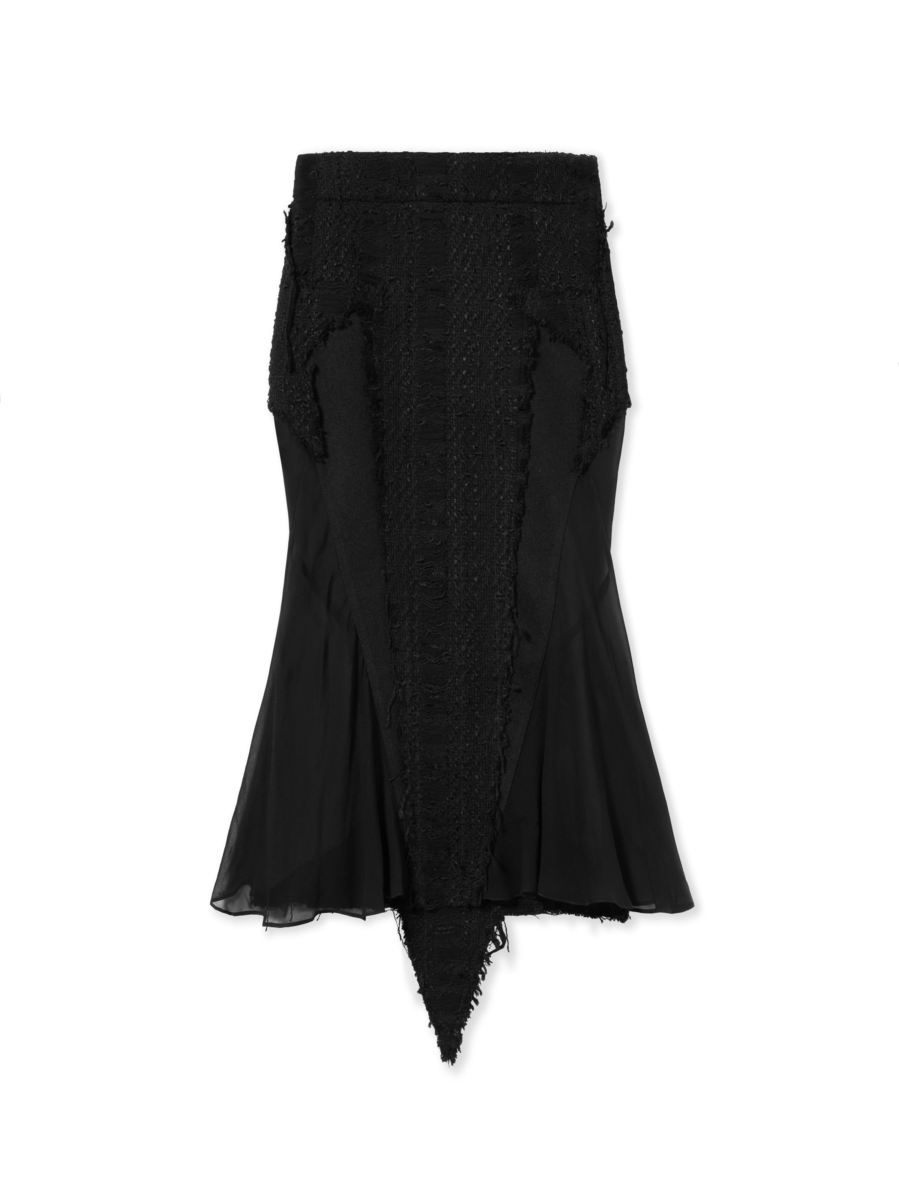 OFF WHITE Tweed Star Skirt BLACK - NO COLOR OWCW00XW25FAB002