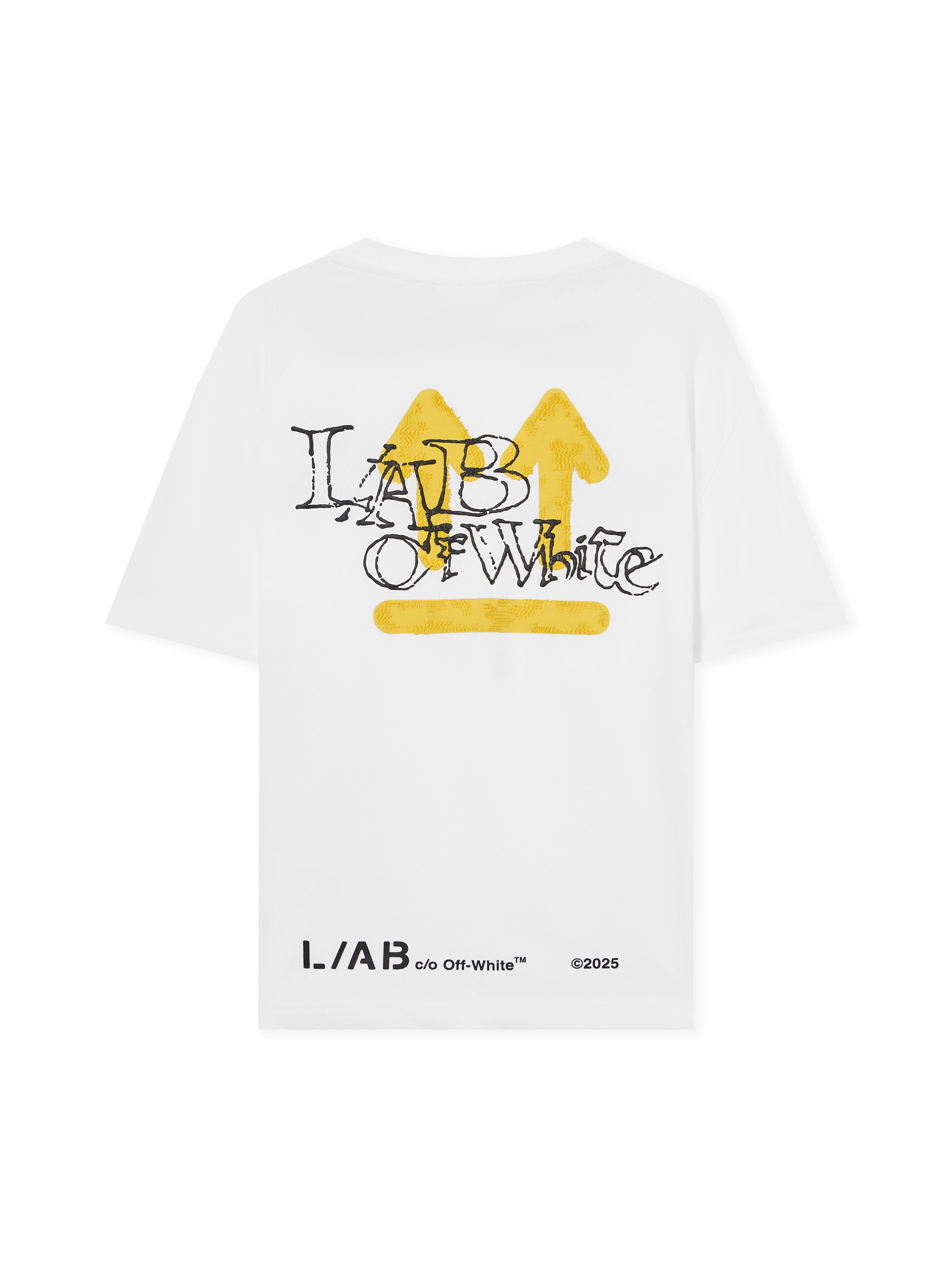 LAB L/AB Off Active Arrow T-Shirt WHITE 44LABF26T065