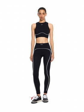 Off Stamp Seamless Leggings OFF WHITE Off Stamp Seamless Leggings Black-White 2FH00668B