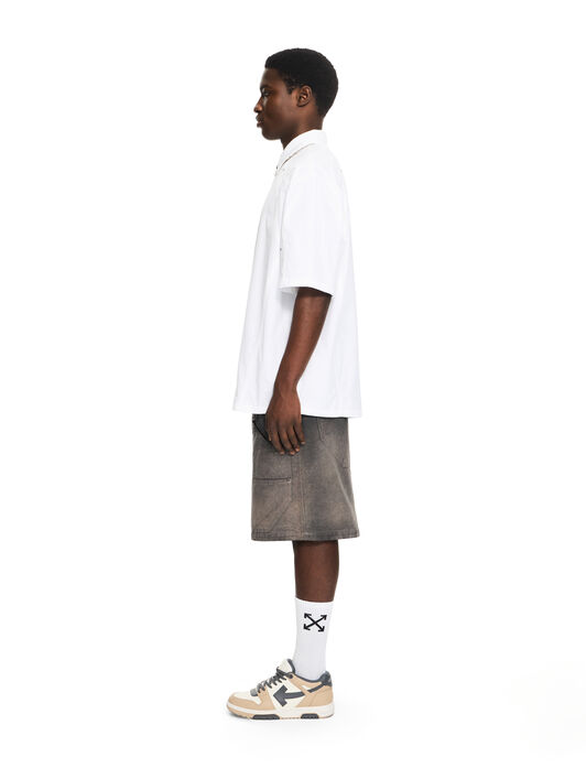 OFF WHITE OWR Sporty Bowling Shirt WHITE 44XGG01IS26F002