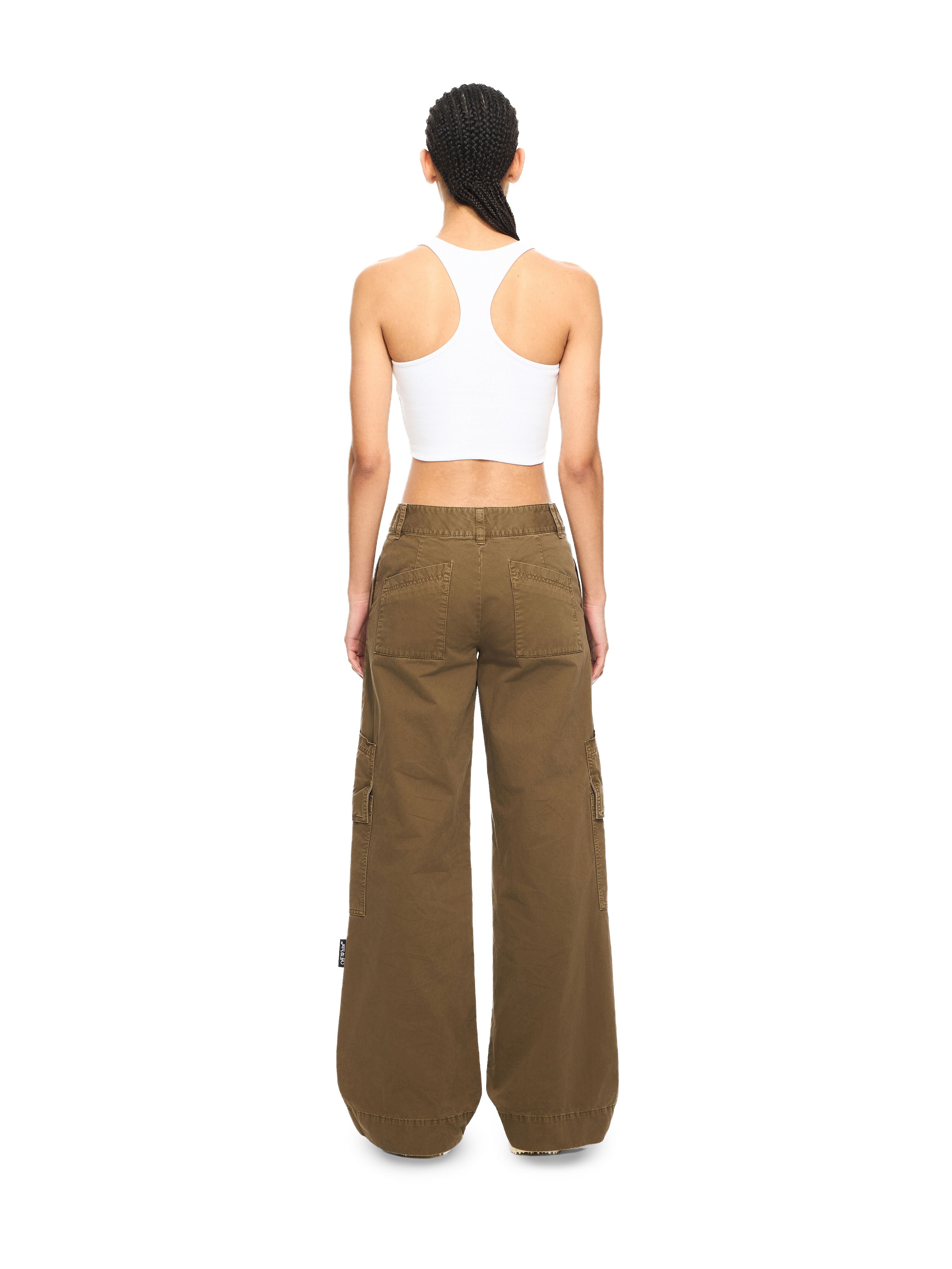 Off Stamp Ribbed Rowing Top OFF WHITE Off Stamp Ribbed Rowing Top White-Black 2AD086C99JER002