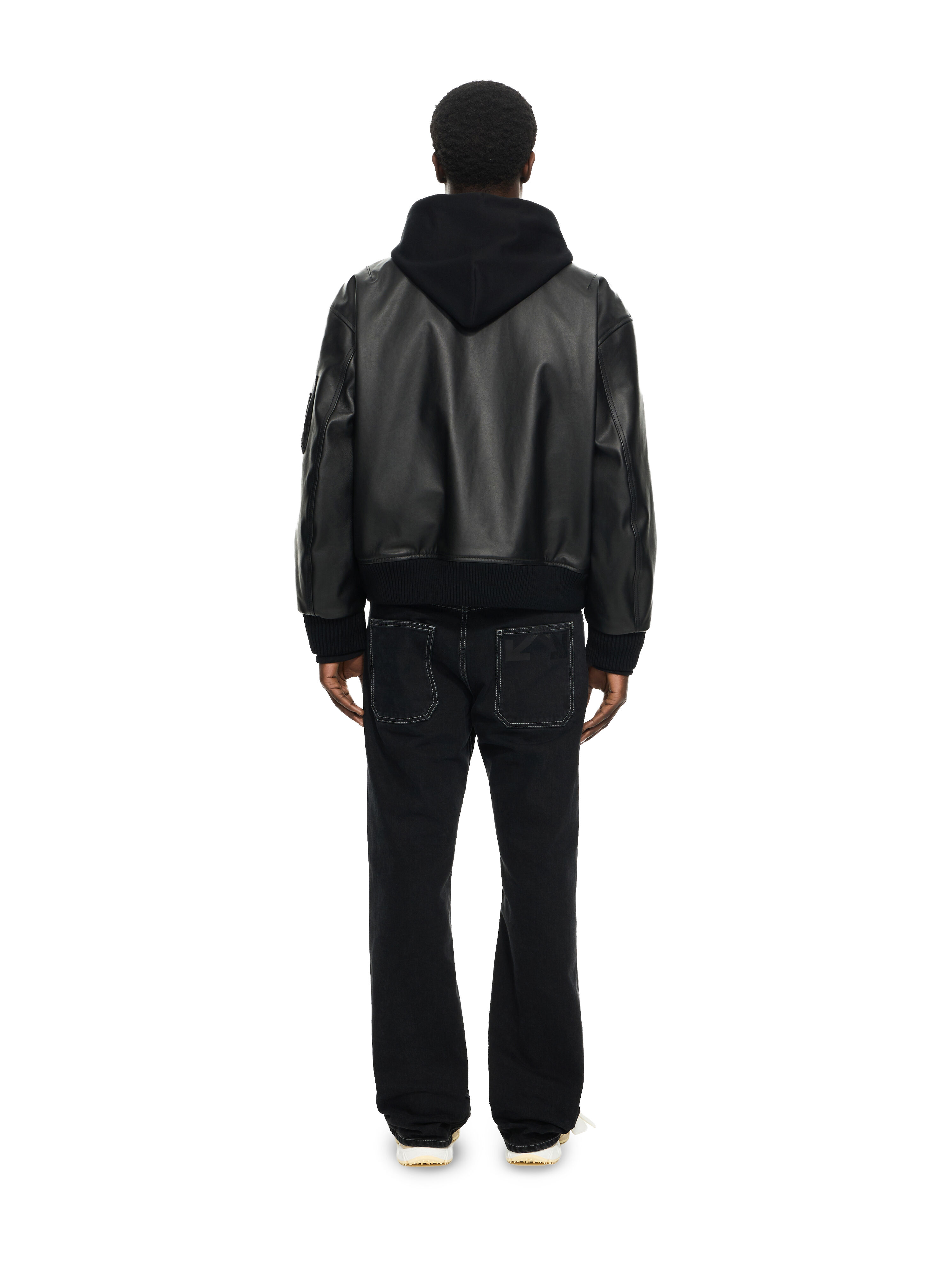 Book Fleece Hoodie Bomber in BLACK for Men | Off-White™