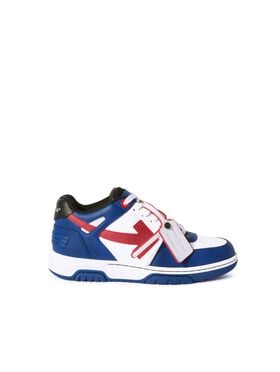 OFF WHITE Out Of Office Basket Leather BLUE OMIA189F24LEA00D
