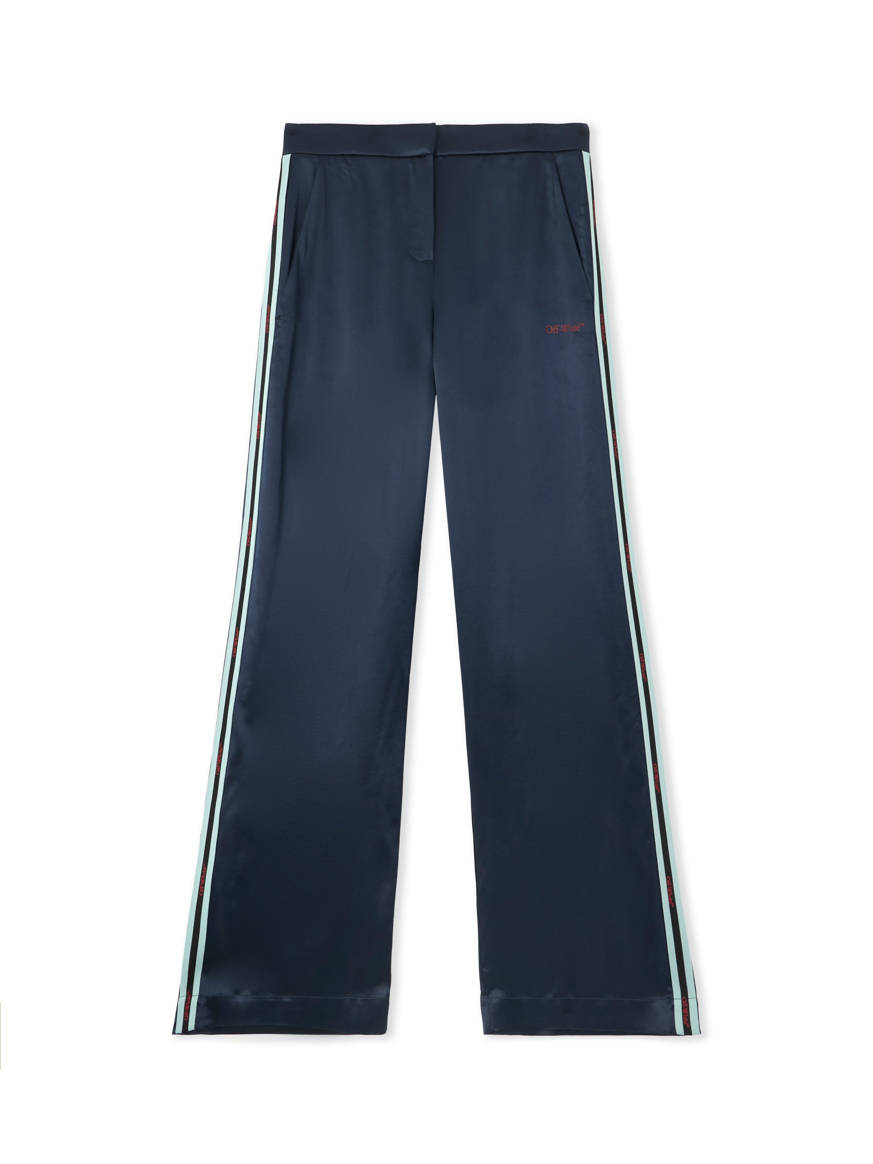 OFF WHITE Satin Wide Pants Night Sky-Haute Red 2CA199S26FAB001