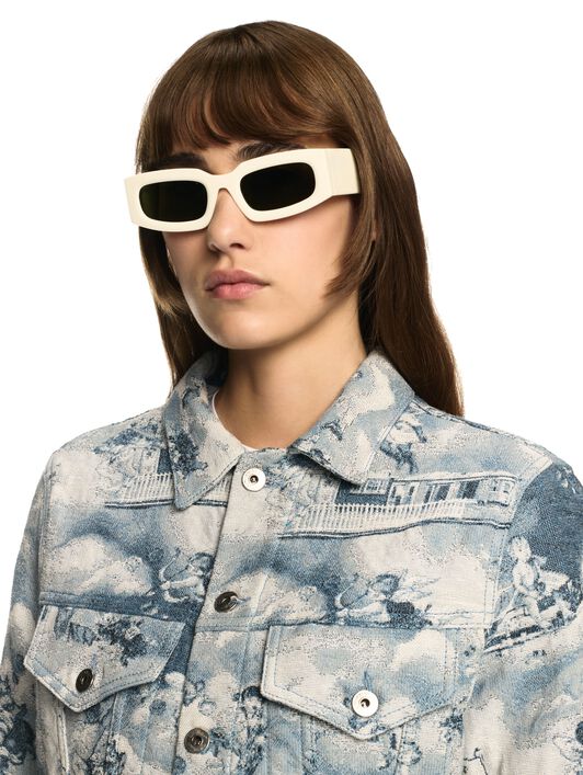 OFF WHITE Tapestry Fresco Jacket BLUE OWYE012S25FAB001