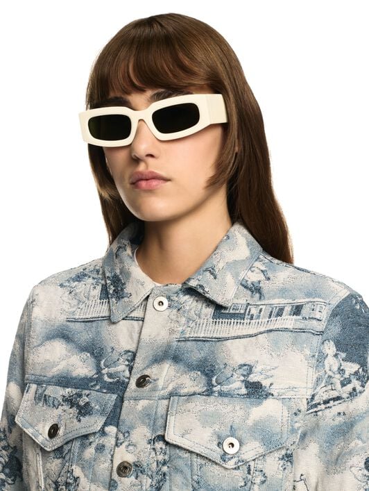 Tapestry Fresco Jacket OFF WHITE Tapestry Fresco Jacket BLUE OWYE012S25FAB001