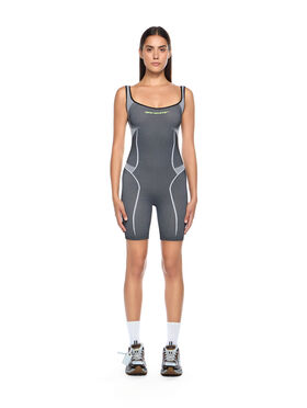 OFF WHITE Race Logo Arrow Seamless Onesie BLACK - LIME OWVP001F25KNI001