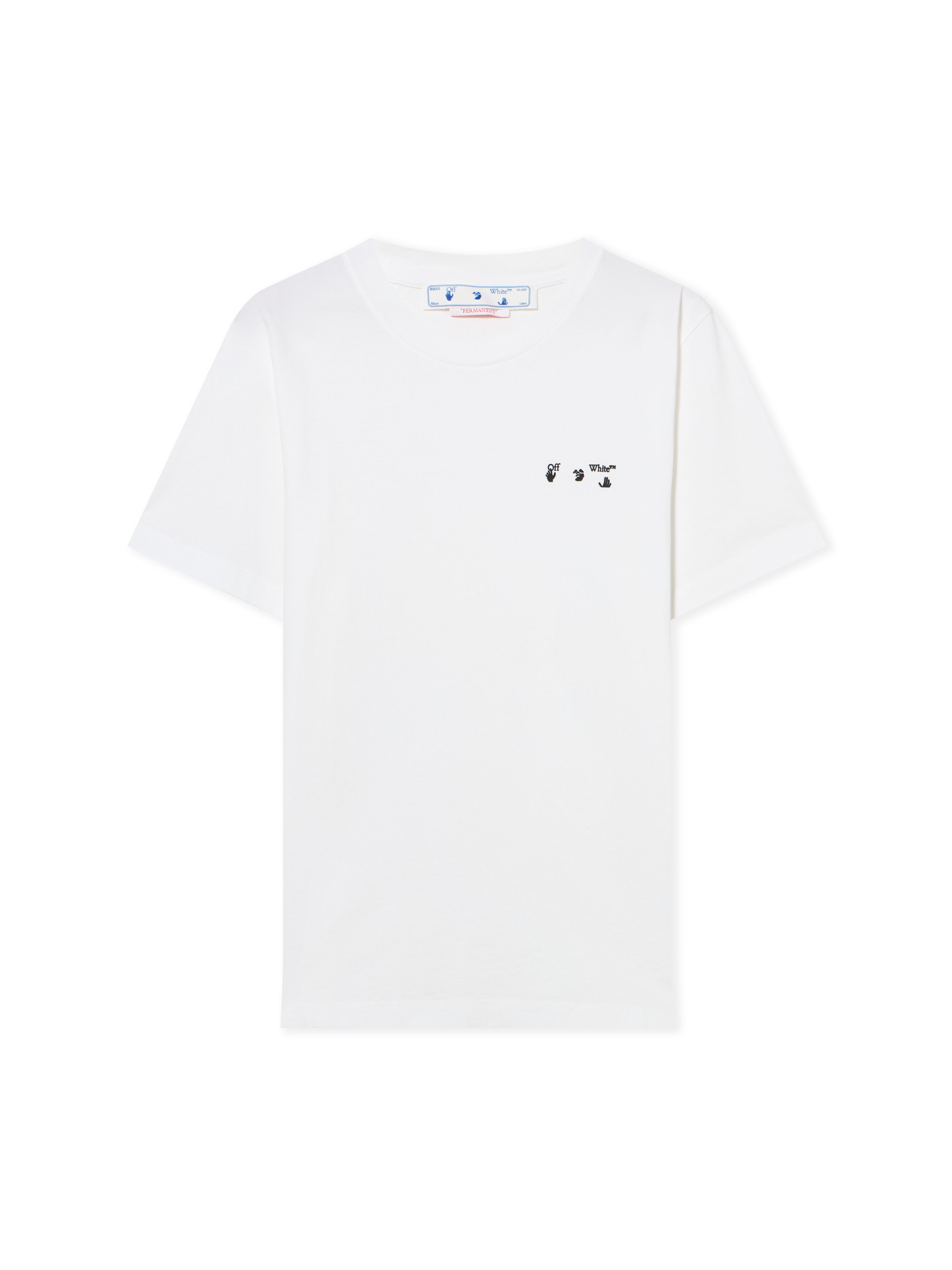 OFF WHITE OW LOGO SLIM S/S TEE  OMAA027C99JER013