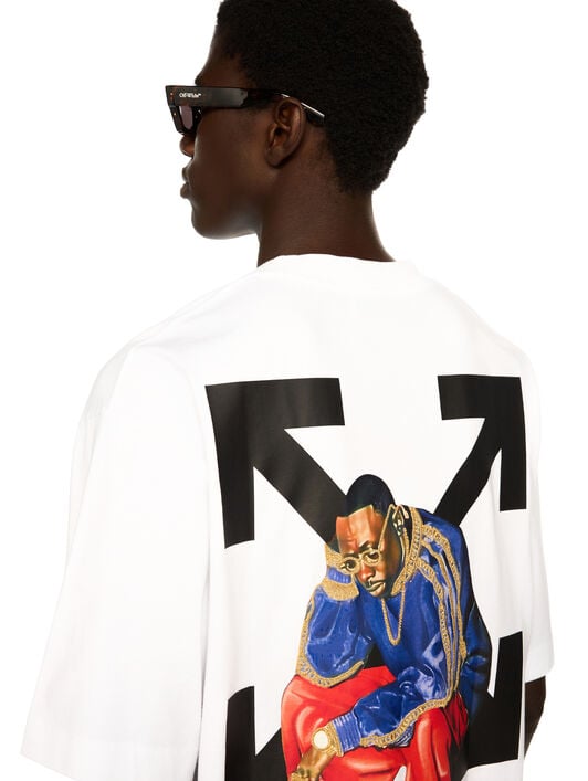 THINKMAN ARROW SKATE S/S TEE OFF WHITE THINKMAN ARROW SKATE S/S TEE WHITE - BLACK OMAA120F25JER008