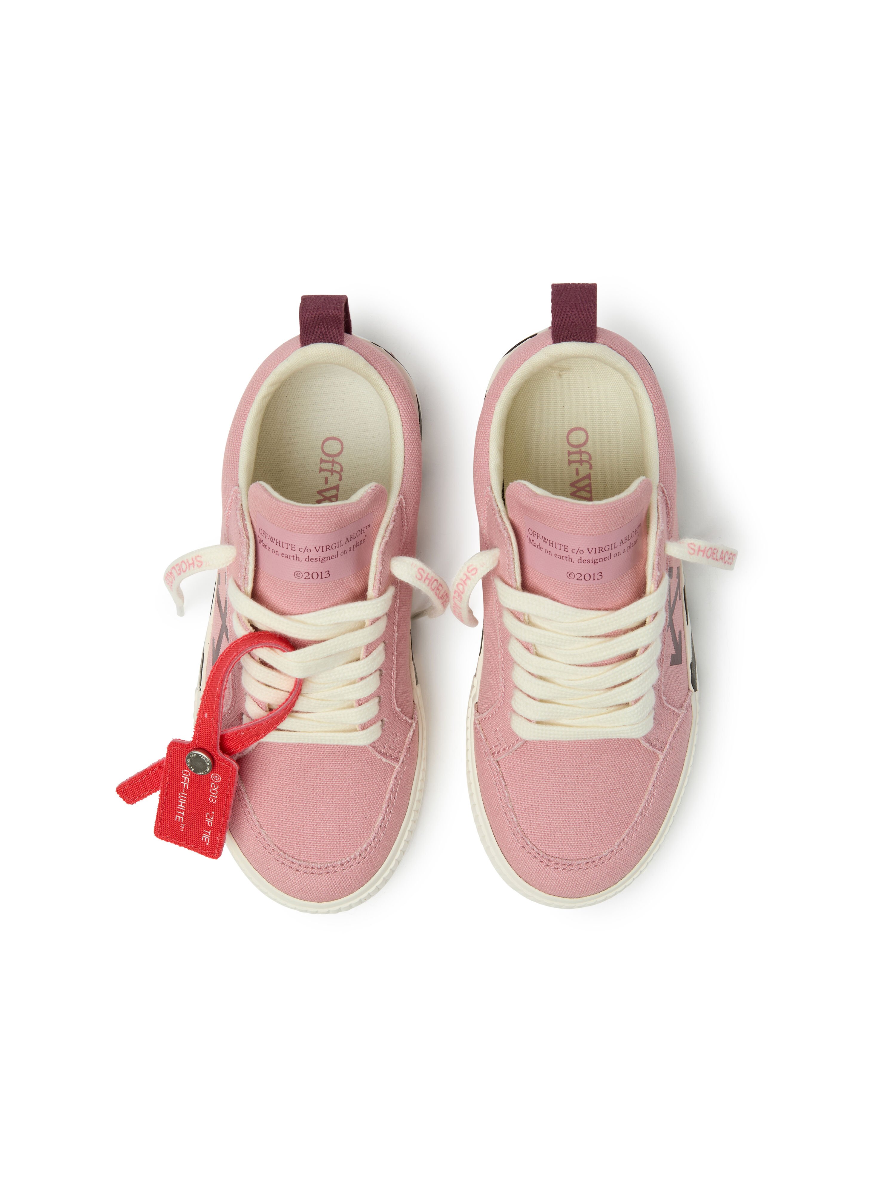 OFF WHITE Vulcanized Low Sneakers PINK/BURGUNDY OF06023655