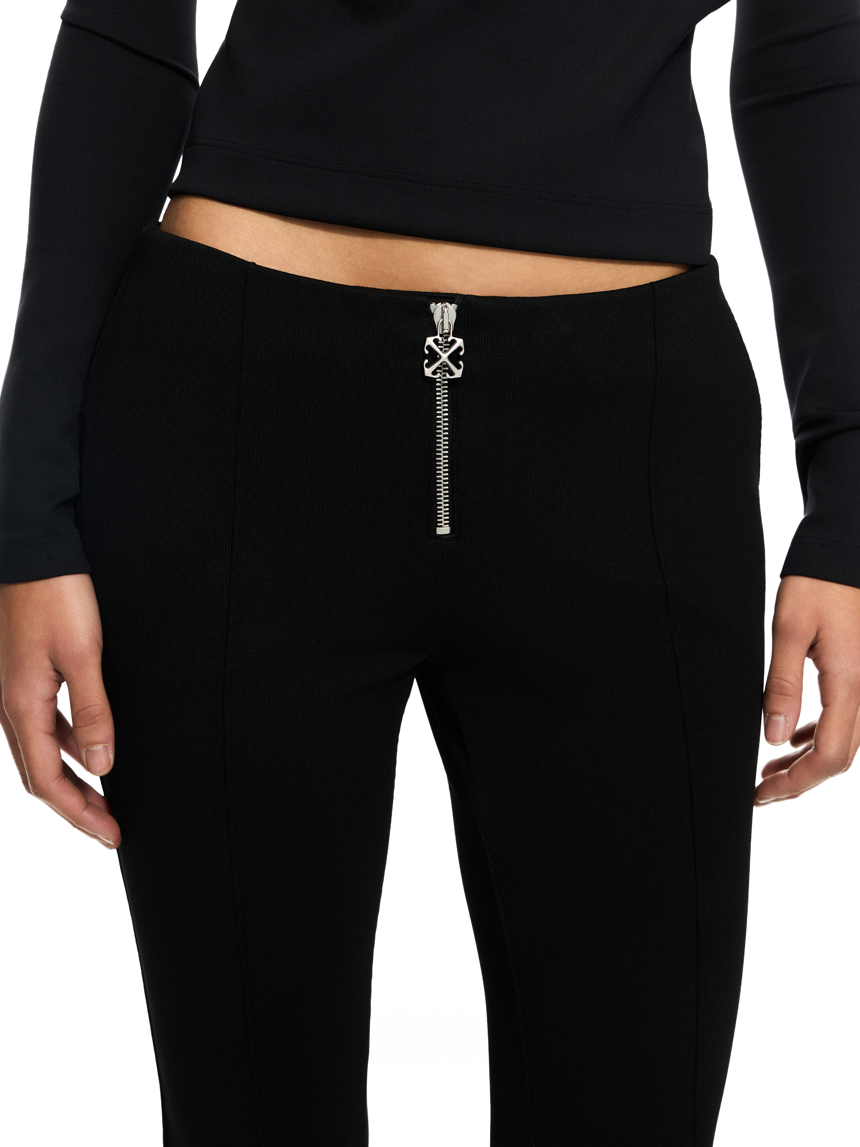 OFF WHITE Heavy Jersey Slim Pants Black-No Color 2CA19AS26JER001