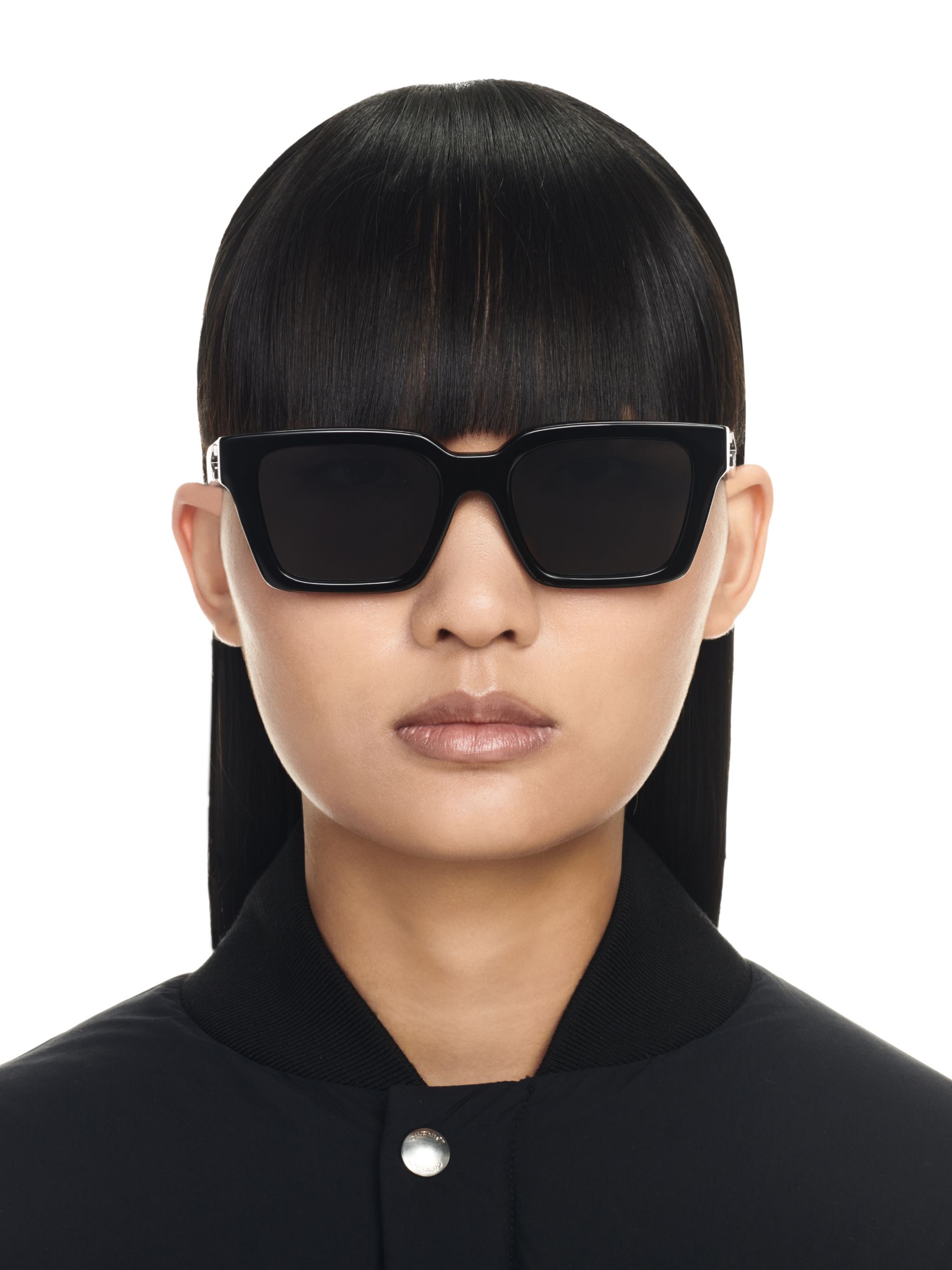 OFF WHITE SCHWARZ/DUNKELGRAUE BRANSON SONNENBRILLE SCHWARZ OERI111C99PLA001