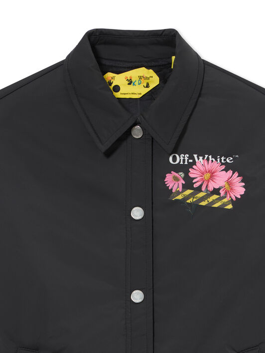 OFF WHITE Daisy Tape Light Padded Jacket BLACK 44GEM001S26F001