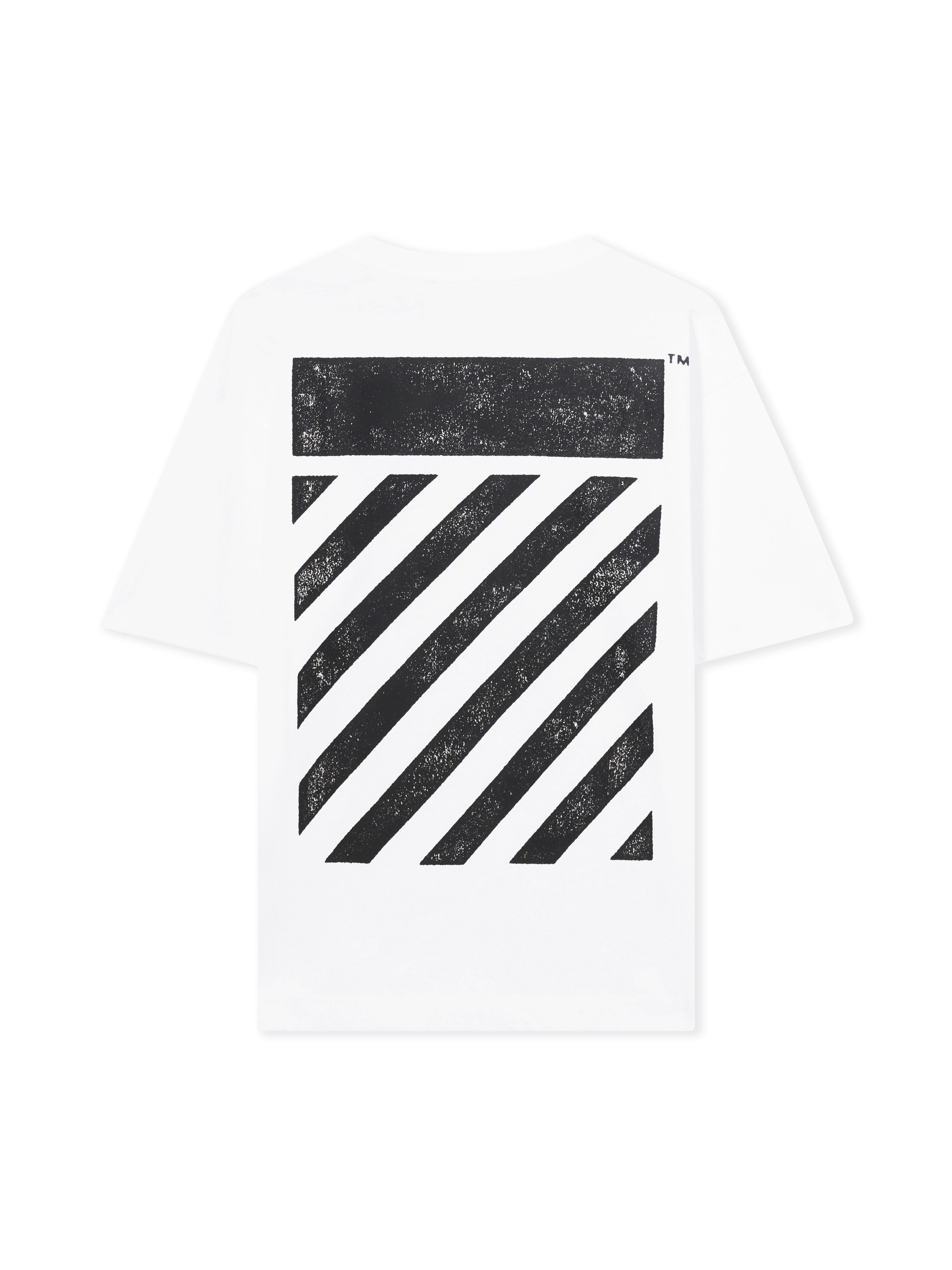 LAB L/AB Diagonal Oversized T-Shirt WHITE 44LABF26T054