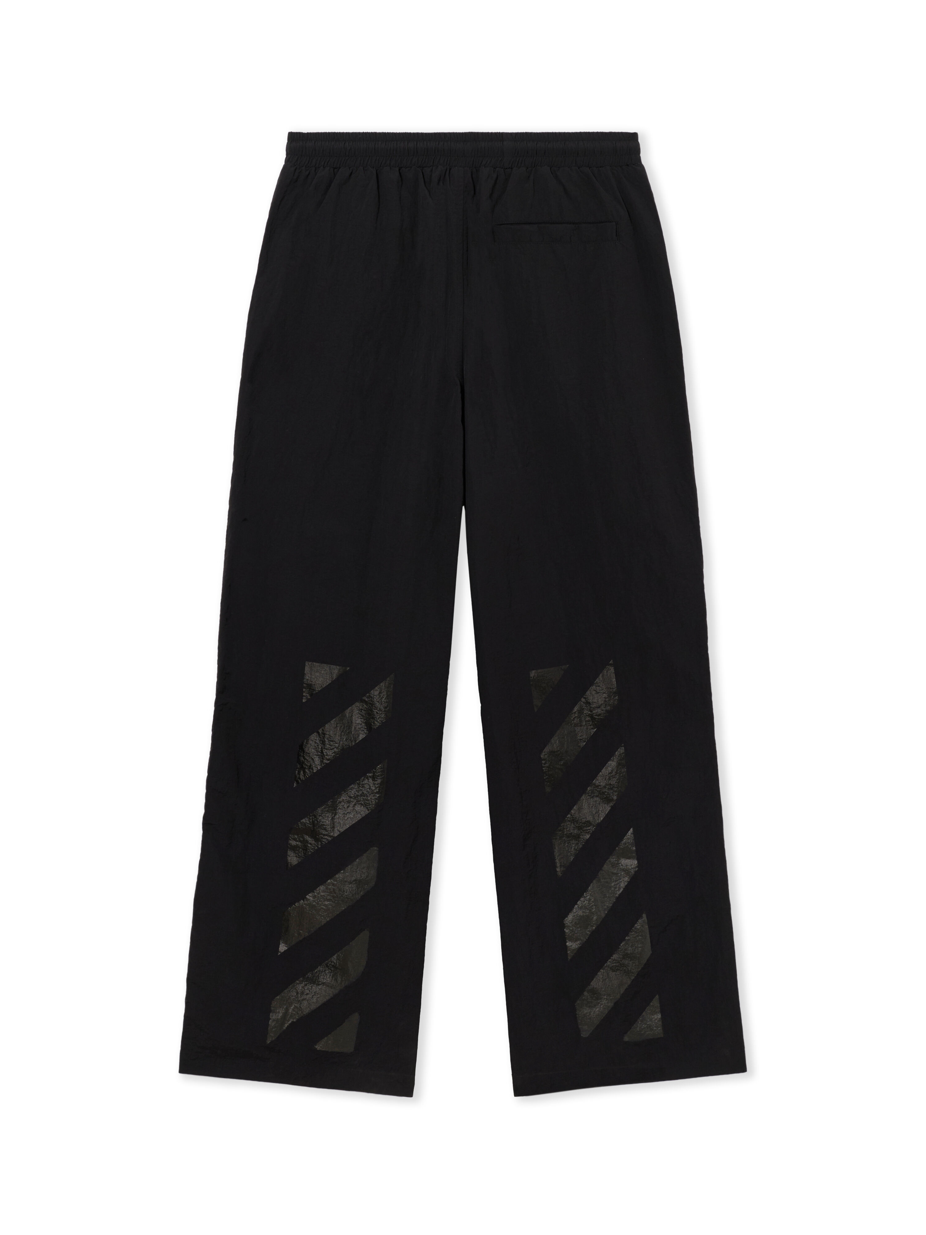 LAB L/AB Contrast Piping Diagonal Track Pants BLACK 44LABF26B063