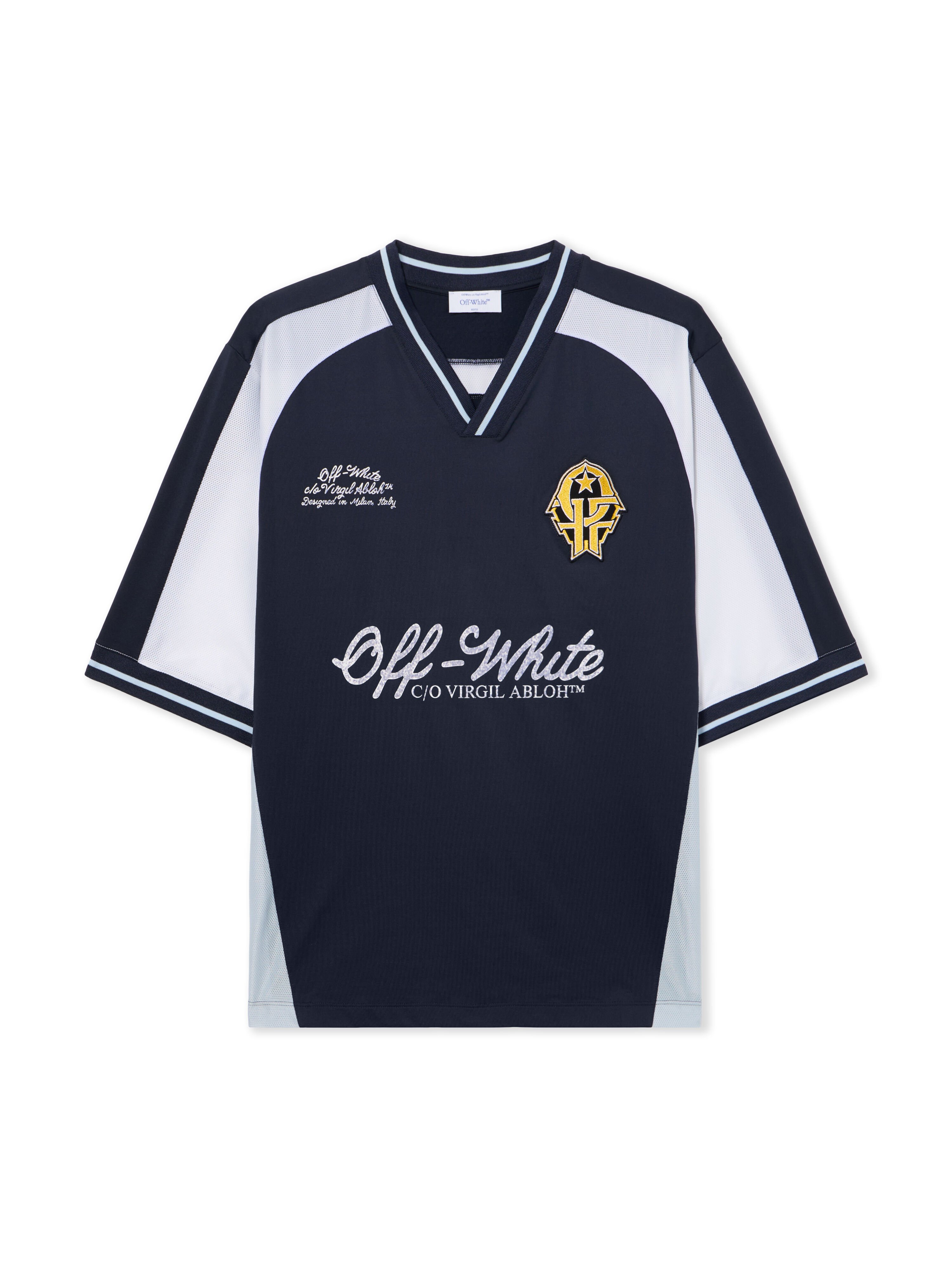 OFF WHITE Royal Team Soccer T-shirt NIGHT SKY 44MAD013S26J002