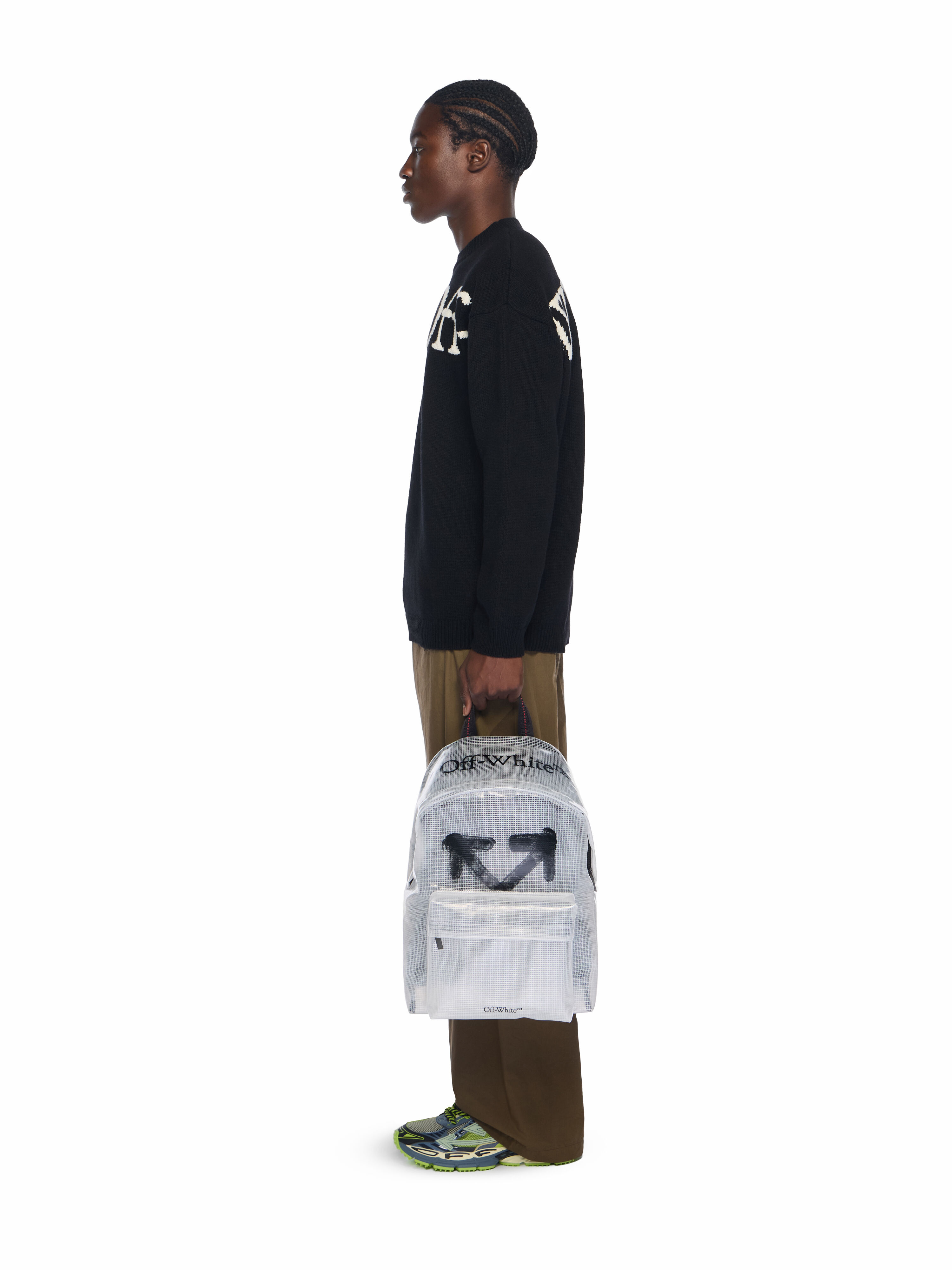 Heritage Ripstop Backpack in TRANSPARENT - BLACK for Men | Off-White™