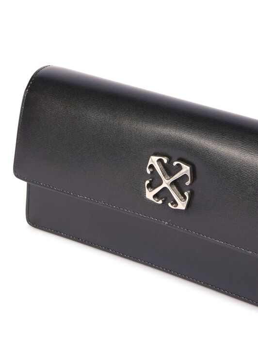 OFF WHITE Jitney 1.0 Shoulder Bag BLACK OWNN172C99LEA001