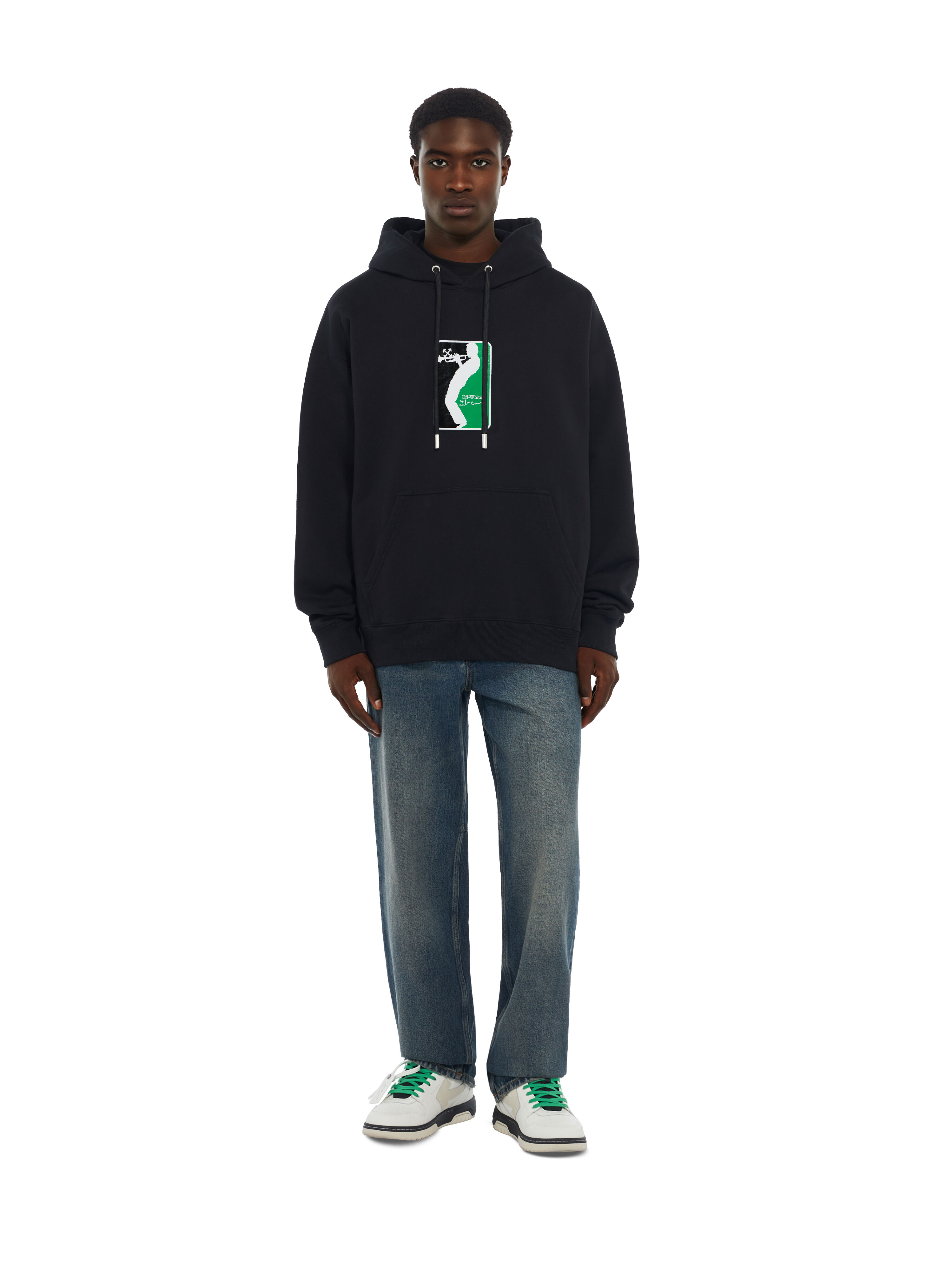 Miles Davis League Skate Hoodie OFF WHITE Miles Davis League Skate Hoodie BLACK 44MBB085W26F004