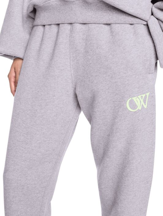 OFF WHITE Joggers Grigi Con Logo Ow Ricamato GRIGIO OWCH006S25FLE001