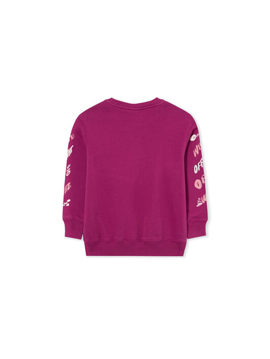 Arrow Writings Crewneck Sweatshirt OFF WHITE Arrow Writings Crewneck Sweatshirt BOYSENBERRY 44GBA001F26F003