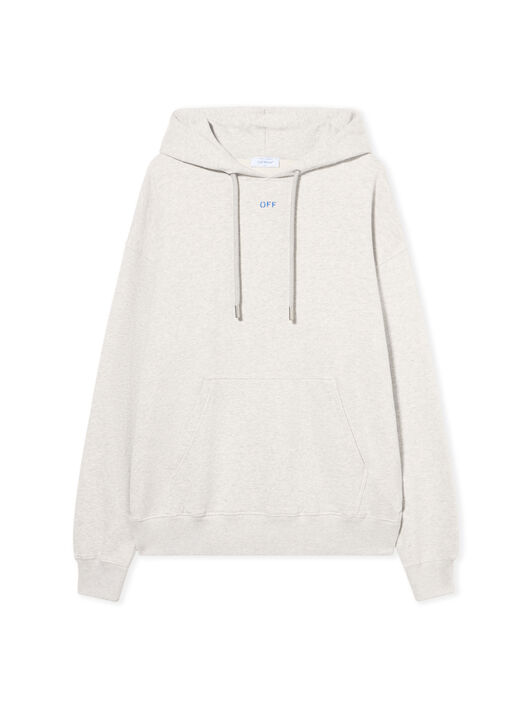 Brush Arrow Skate Hoodie OFF WHITE Brush Arrow Skate Hoodie GREY MELANGE - NAUTICAL BLUE OMBB085F25FLE00I