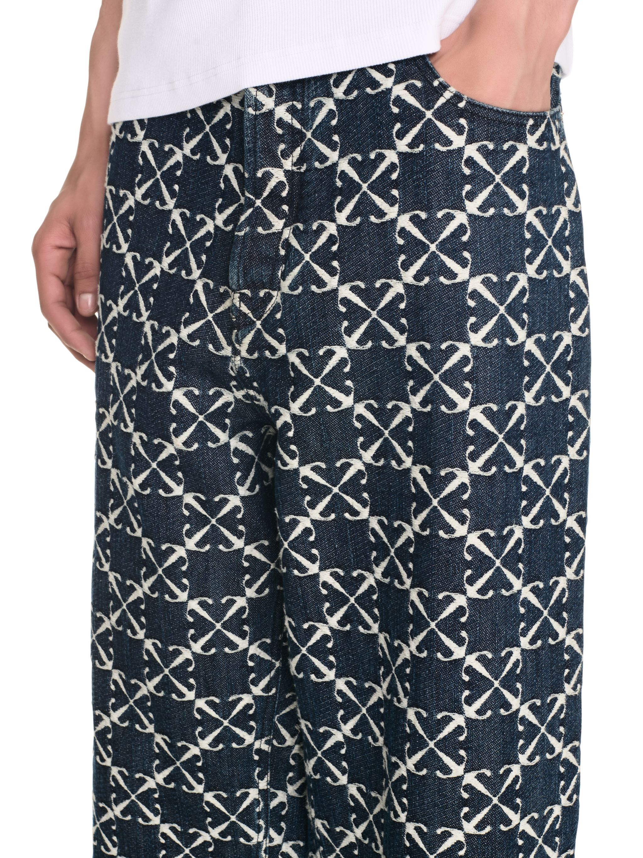 OFF WHITE ARR AO JACQ STRAIGHT JEANS BLUE OMYA18BF24DEN002