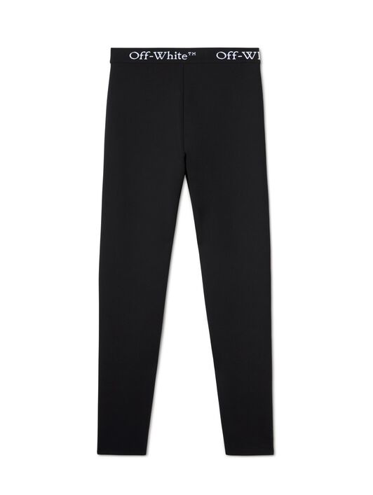 OFF WHITE Leggings Neri Con Banda Logata NERO OWVV003S25JER001