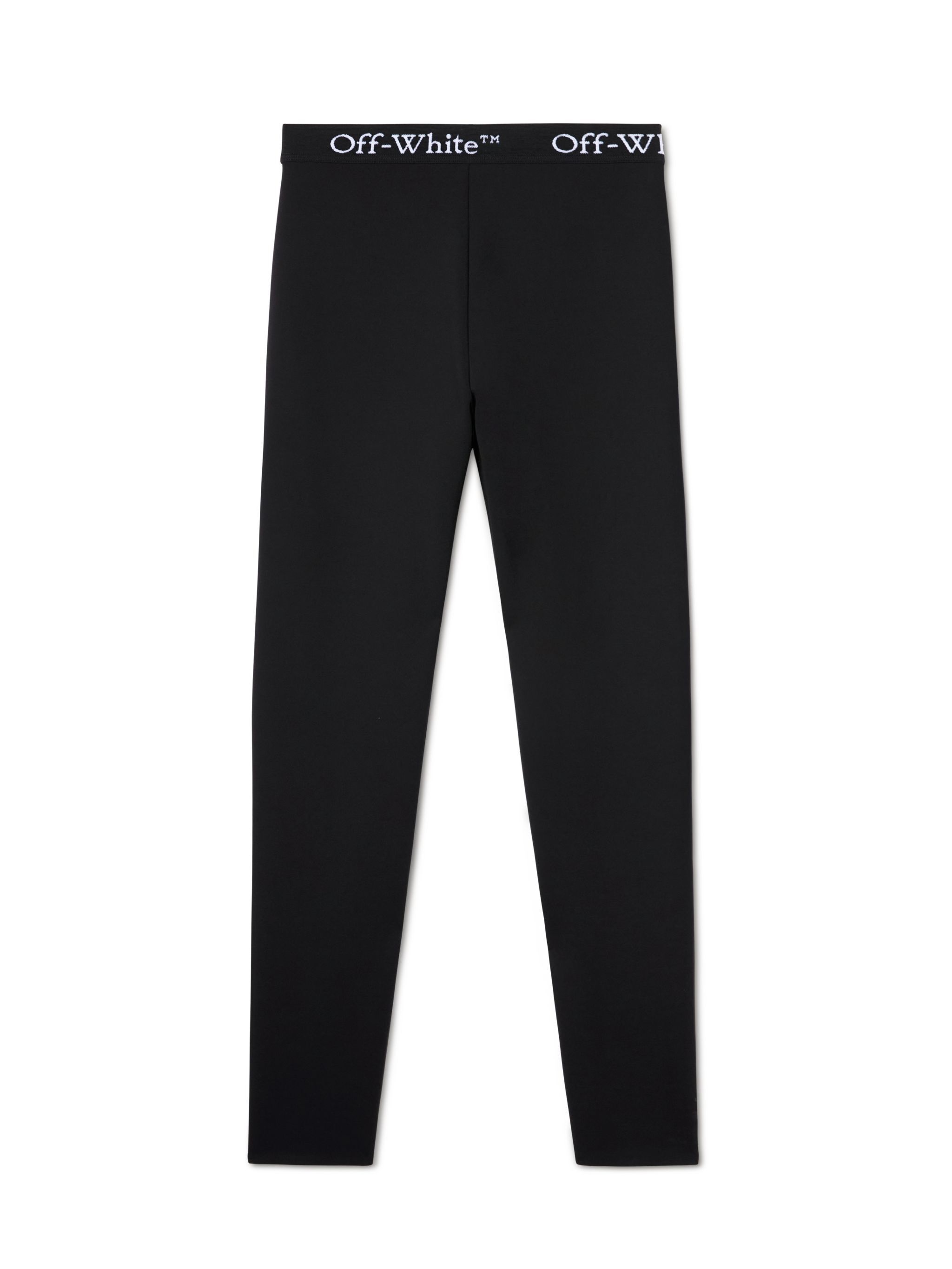 OFF WHITE Leggings Neri Con Banda Logata NERO OWVV003S25JER001