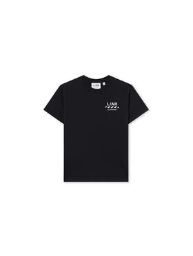 LAB L/AB Diagonal T-Shirt Black 25OLFJB10F