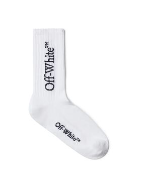 OFF WHITE Calzini Bianchi Medi Con Logo Bookish BIANCO OMRA085C99KNI001