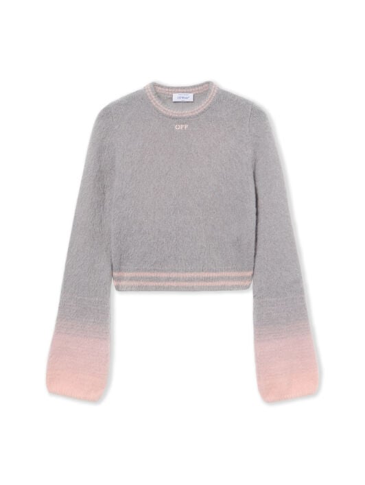 Arrow Mohair Degrade Crewneck OFF WHITE Arrow Mohair Degrade Crewneck Rodio-Soft Pink 2HE10XS26KNI001