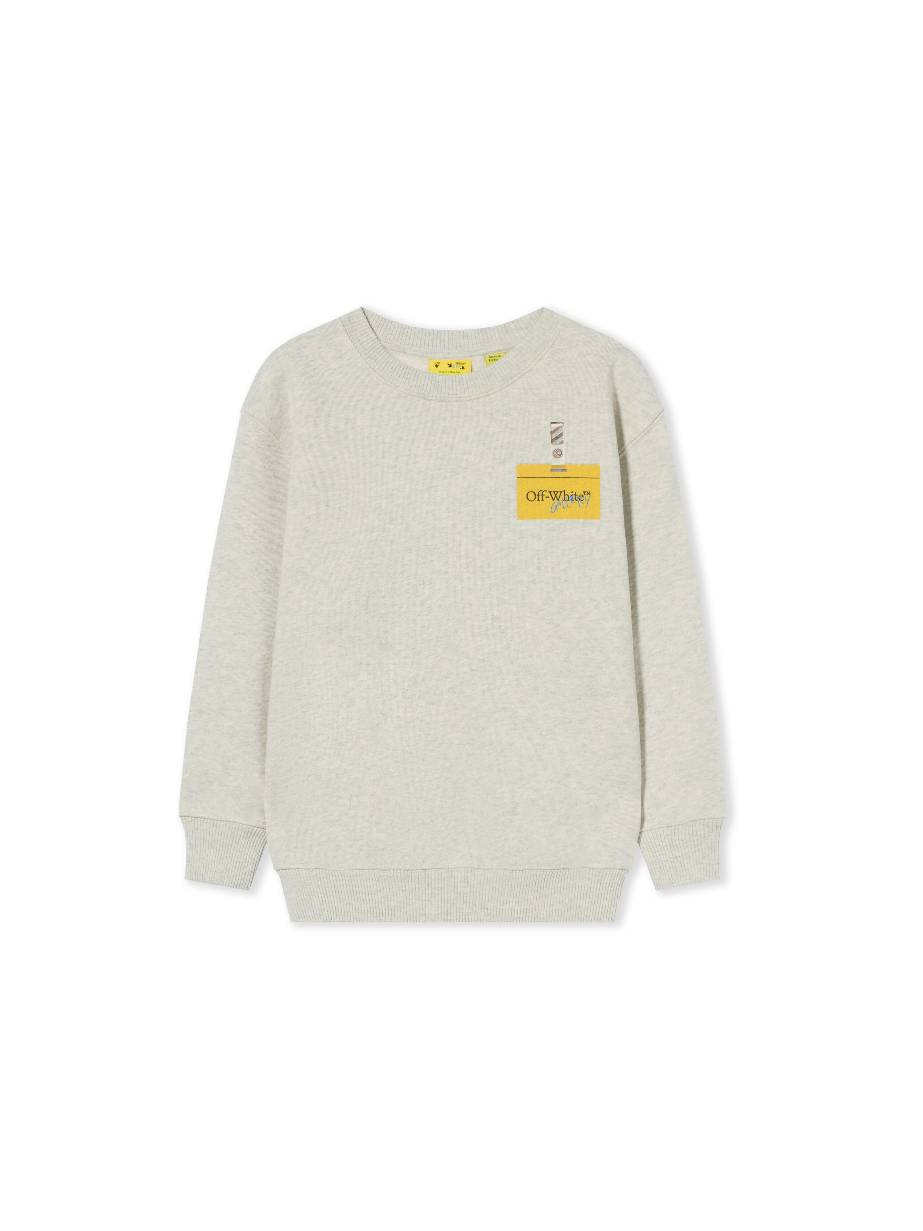 Arrow Tape Crewneck Sweatshirt OFF WHITE Arrow Tape Crewneck Sweatshirt GREY MELANGE 44BBA001F26F00B