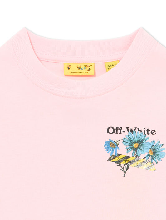 OFF WHITE Daisy Tape Tee S/S BALLET SLIPPER 44GAA001S26J004