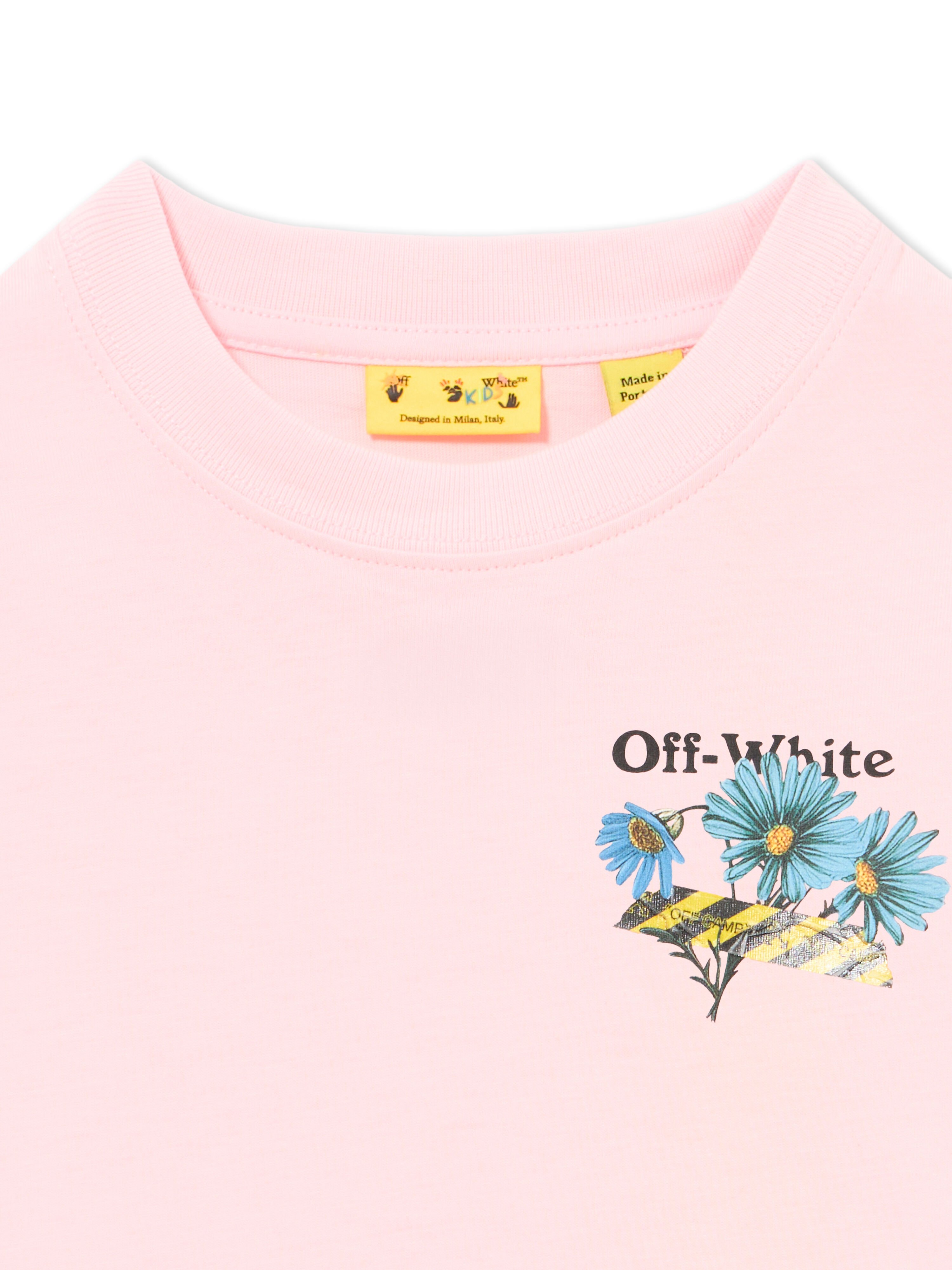 OFF WHITE Daisy Tape Tee S/S BALLET SLIPPER 44GAA001S26J004